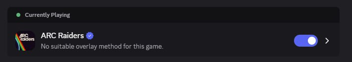 Сообщение Discord No suitable overlay method